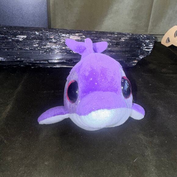 TY Beanie Boo Flips Purple Dolphin Plush EUC NWOT Collectible Toy - Picture 2 of 5